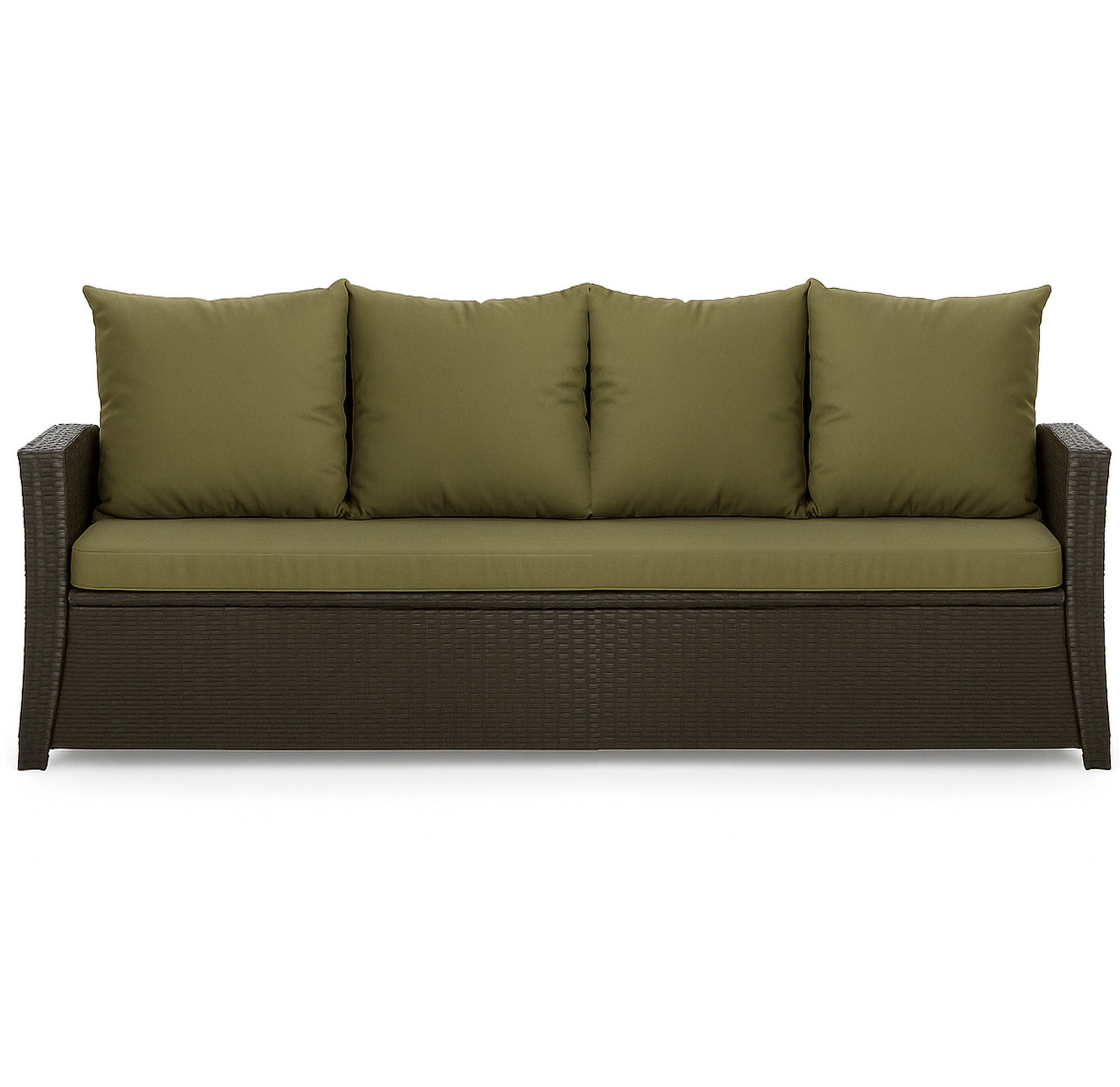 Poduszka ogrodowa na sofę rattanową 170x50x50cm poduszka na meble rattanowe zielona, poduszka na balkon taras, poduszki na meble ogrodowe