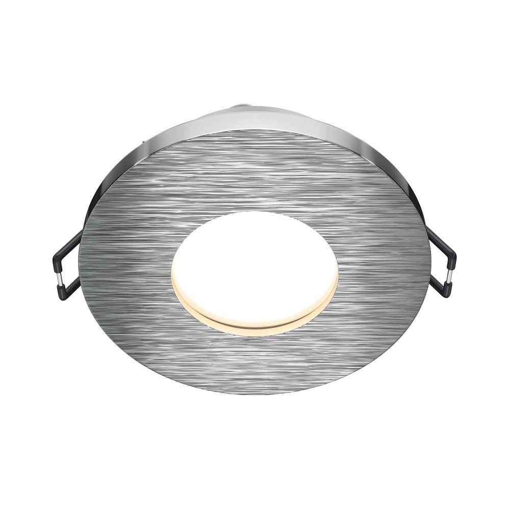 Oprawa sufitowa wpuszczana podtynkowa Stark srebrna 1xGU10x50W okrągła IP65 wym: 2,9 x 8,4 x 8,4 cm aluminium Maytoni