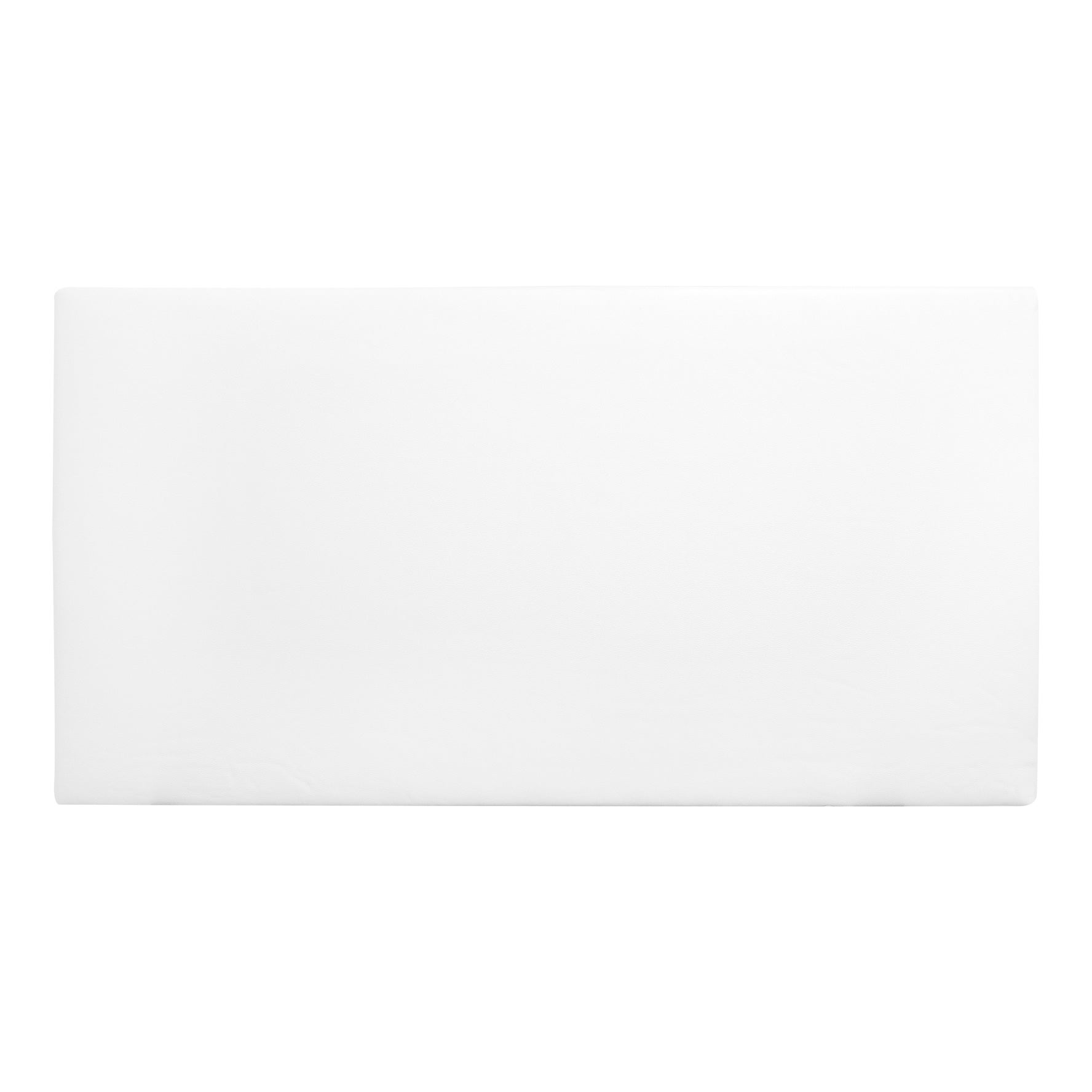 Budapest - cabecero de cama tapizado de polipiel liso en color blanco de 180x80cm - decowood