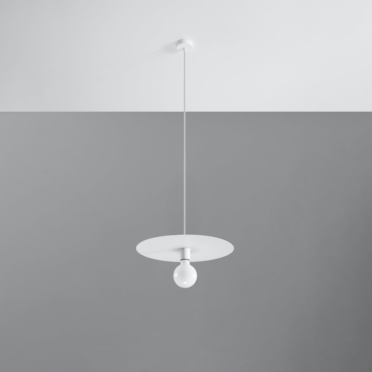 Lampa wisząca FLAVIETA biała LED 4000K - 40x40x105cm Sollux