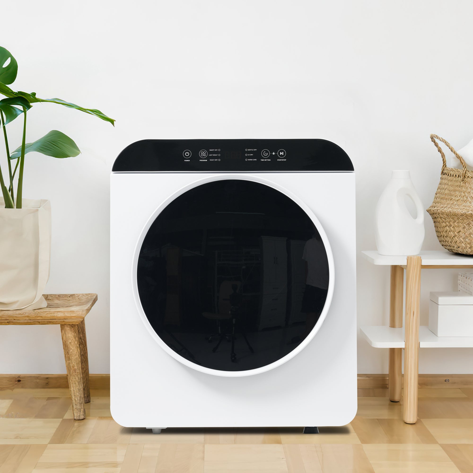 Suszarka bębnowa ścienna z wywiewem, 3 kg / 830 W, z 6 programami - Klasa energetyczna G - 49 x 43,5 x 59 cm - Kolor biały - 8