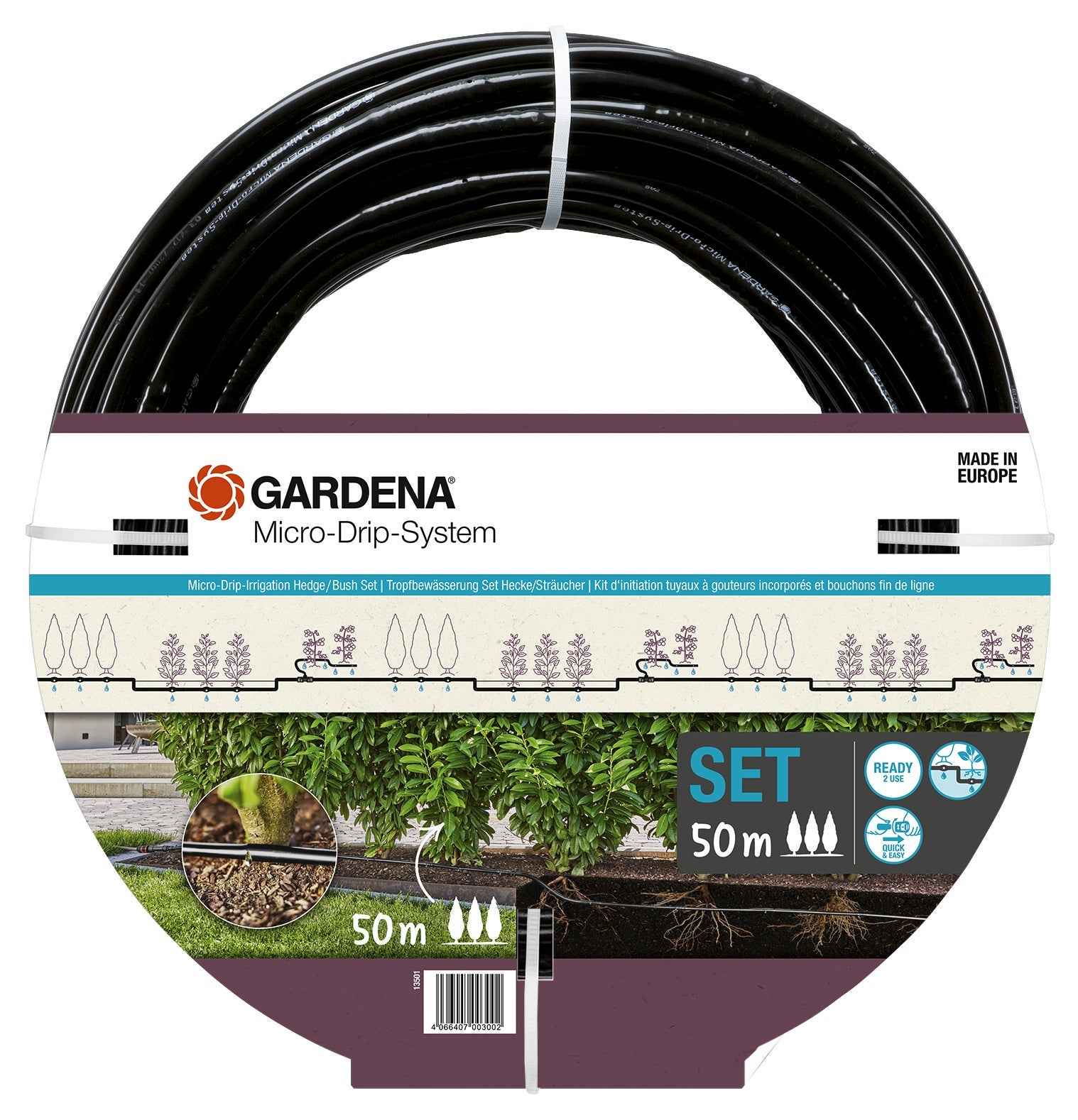 GARDENA 13501-20 System mikronawadniania Kompletny zestaw nawadniający Ø 13 mm (1/2")