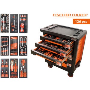 Porte Rouleau Essui Tout Noir Fischer Darex Pour Servante