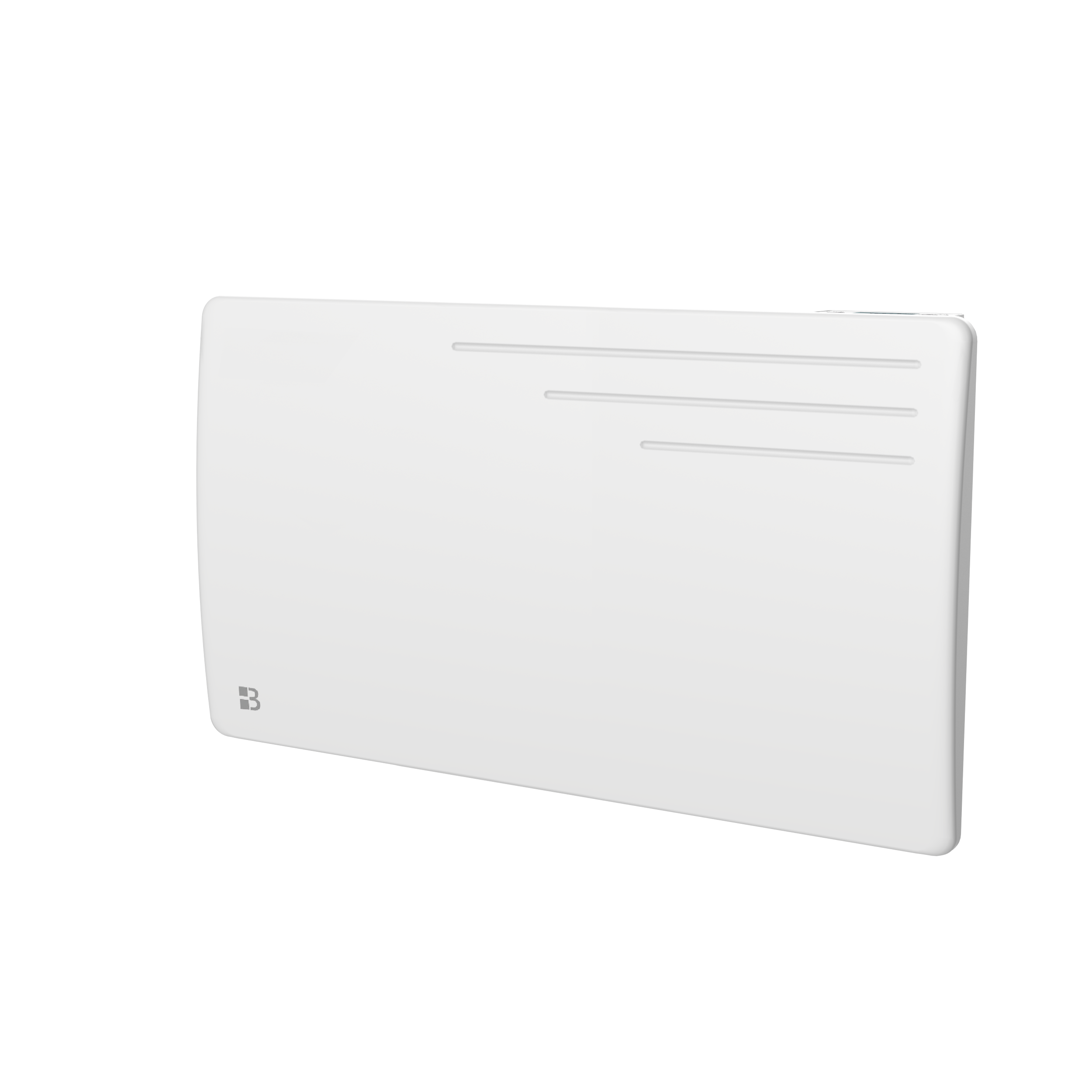 Radiateur électrique fixe à inertie sèche fonte 1500W Bestherm MOTU horizontal blanc - 8