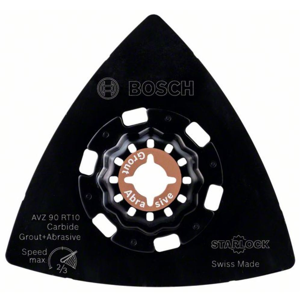Bosch Carbide-RIFF Płyta szlifierska AVZ 90 RT10 90 mm Ziarnistość 10 - 2609256F04