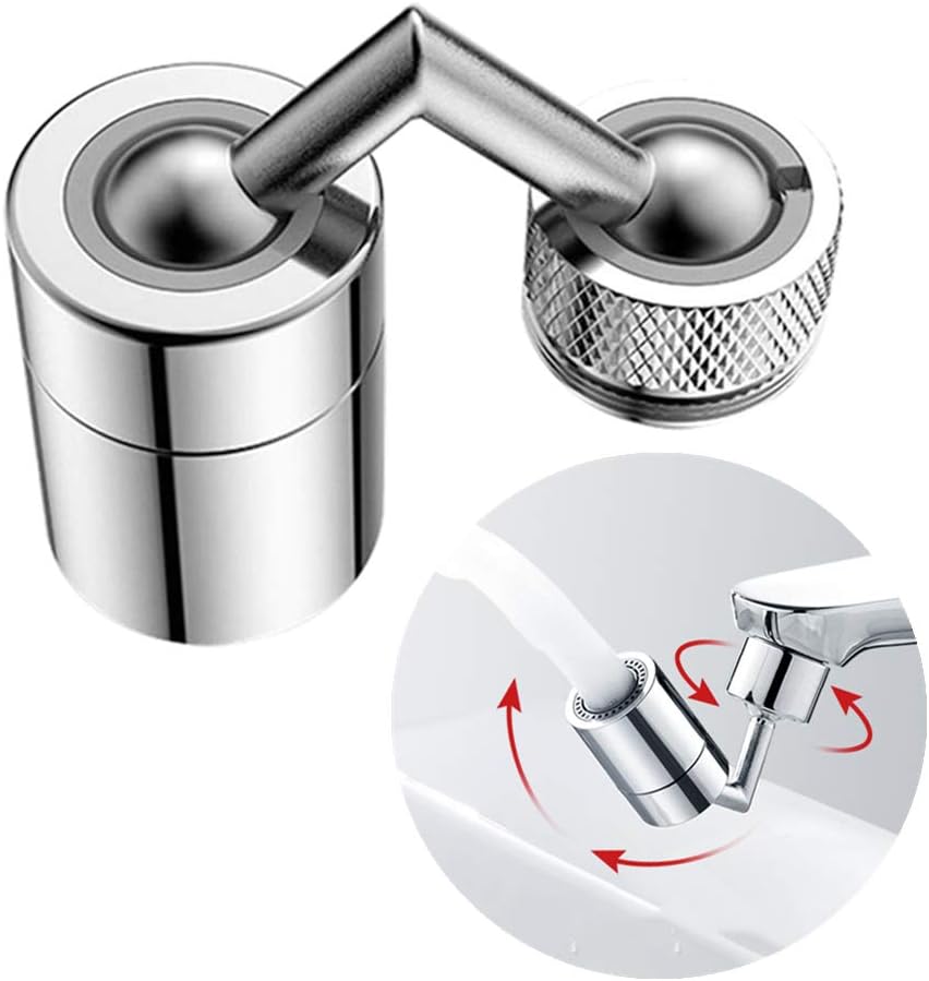 Głowica rozpylająca do kranów kuchennych, pasująca do kranów o średnicy 22-24 mm, aerator do kranu obracany o 360 stopni, z 2 trybami regulacji
