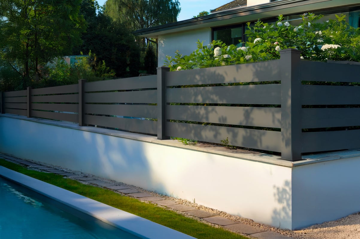 Brama aluminiowa dwuskrzydłowa 3.5m VOGEL 350B120 Szara