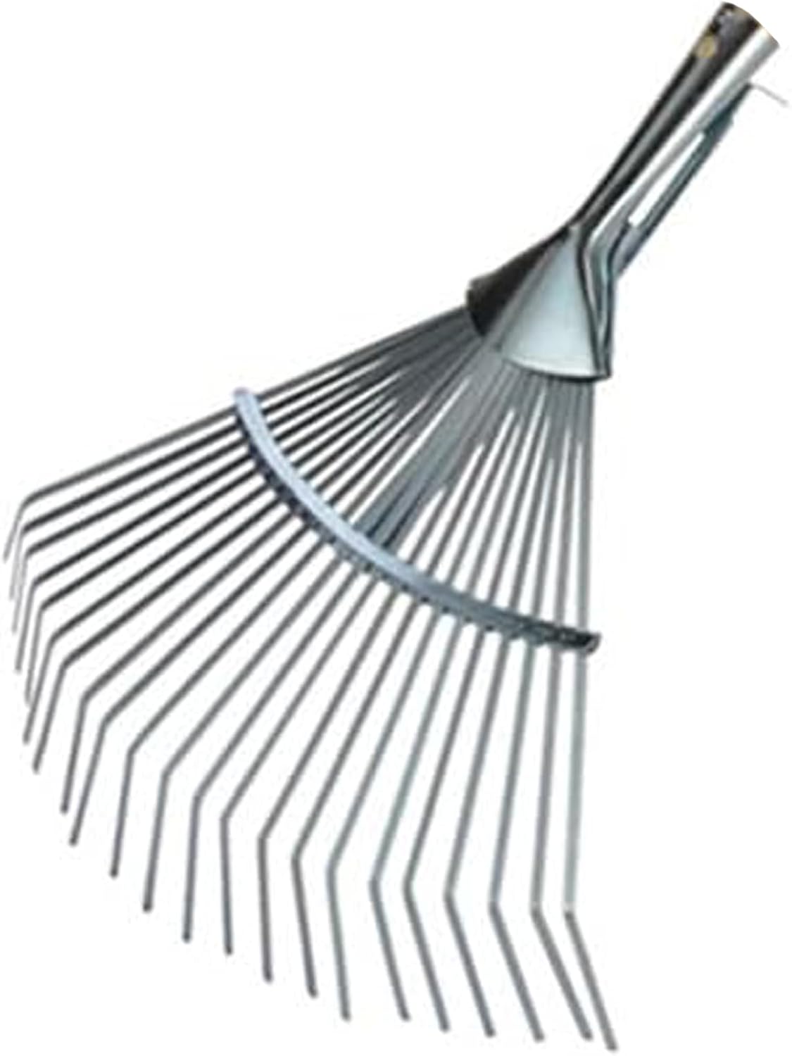 Sourcing Map – Testa Di Rastrello A 9 Denti In Acciaio Al Manganese Zincato – Larghezza 35 Cm, Attacco Per Manico 3,4 Cm – Senza Manico
