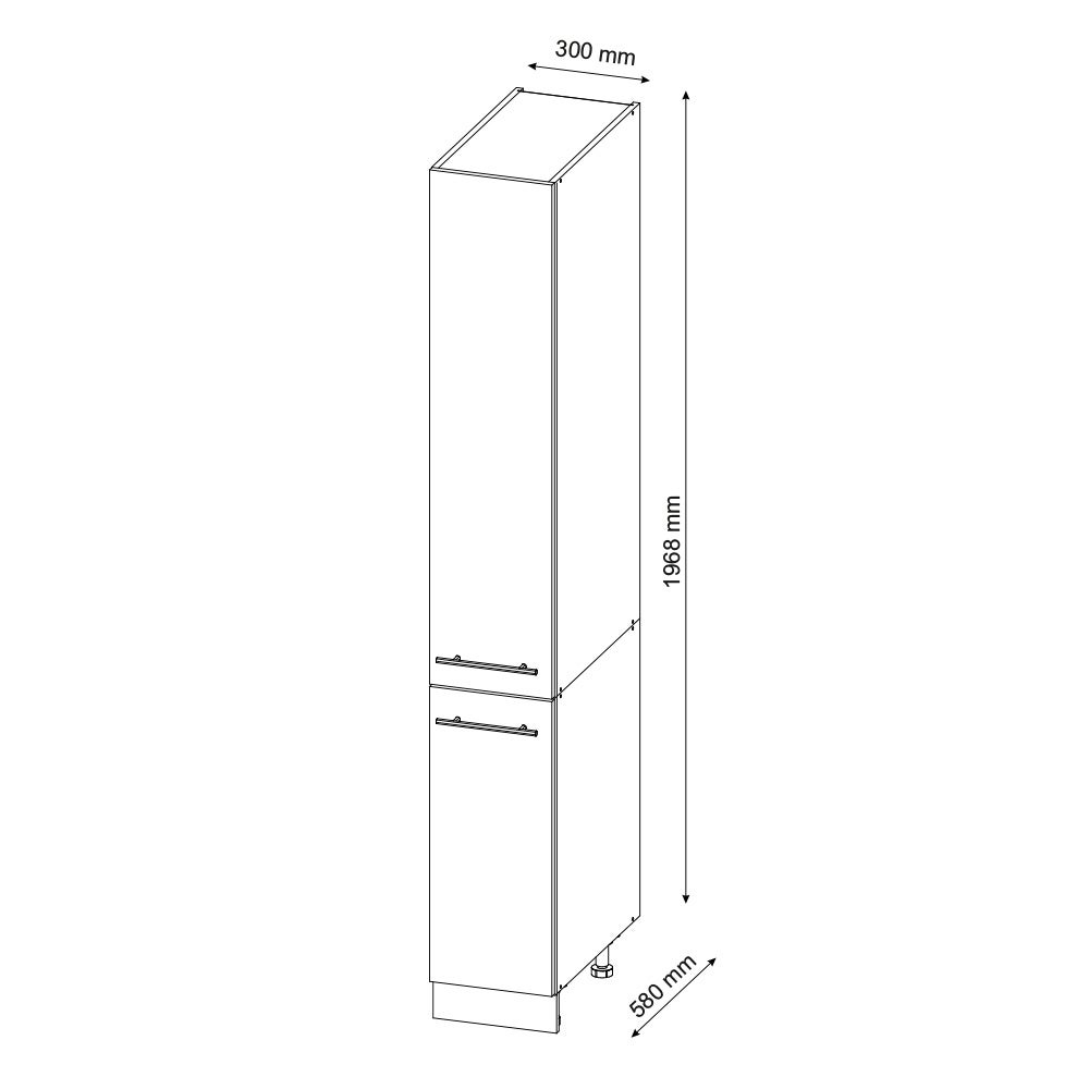 Vicco Meuble haute de cuisine Fame-Line, Vert Or Campagne, 30cm - 3
