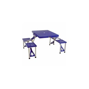 Tavolo Pieghevole In Plastica Nero 6 FT (180 Cm) – Portatile Per Picnic, Campeggio Ed Esterno - Foto 4