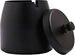 Cendrier Extérieur Grand Acier Inoxydable Avec Couvercle – Anti-Odeur, Coupe-Vent, Pour Maison, Jardin, Balcon