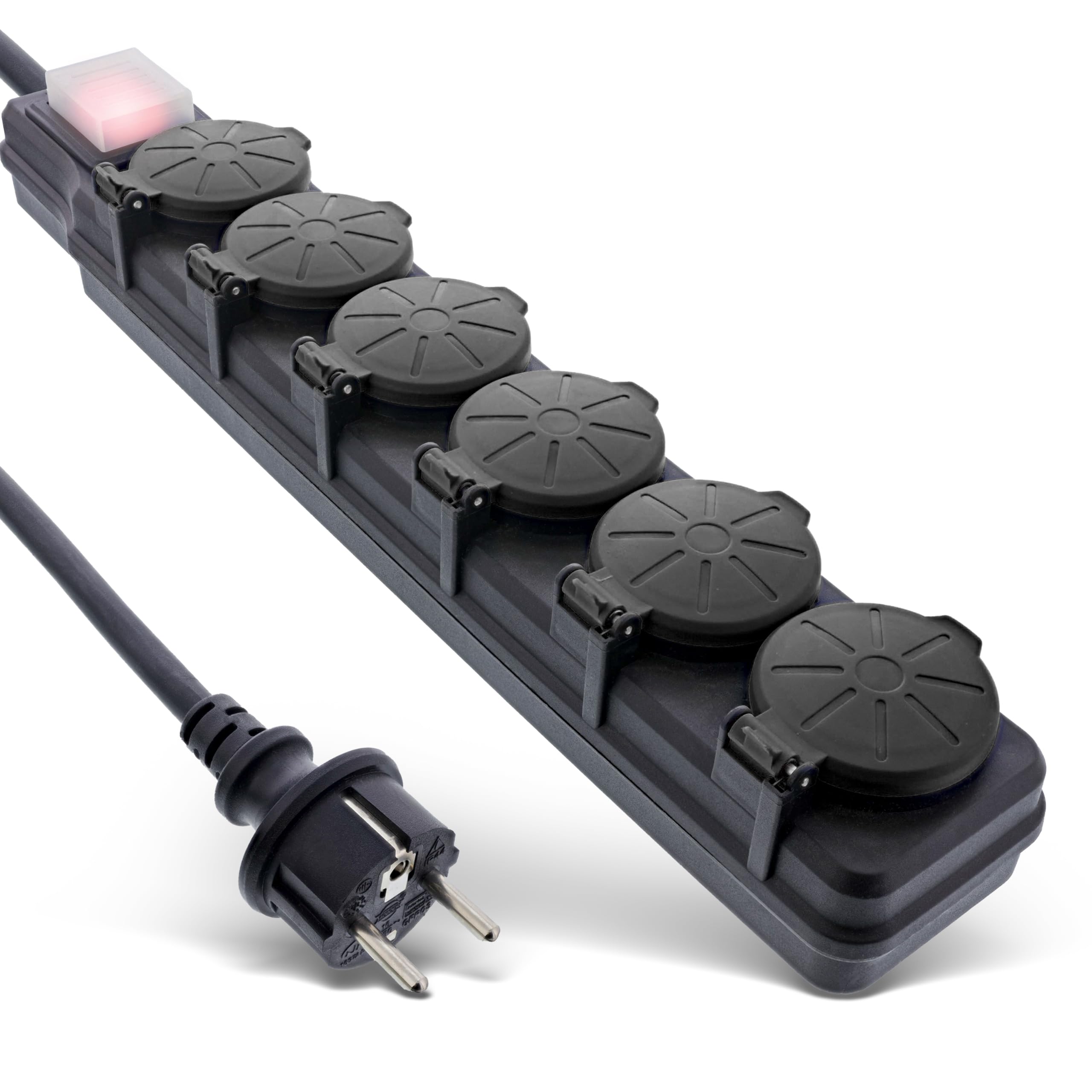 InLine Ciabatta elettrica a prese, presa esterna, multipresa