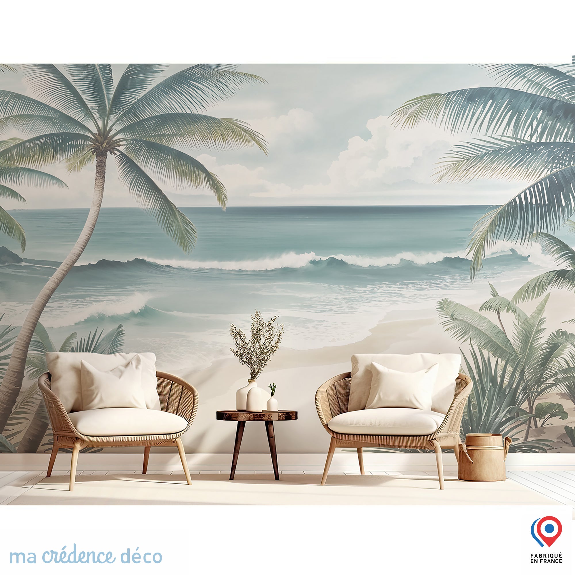 Papier Peint - Dory Aqua Party 300x280cm - Intissé main image 1