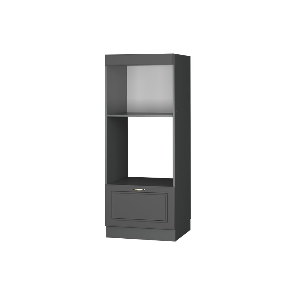 Vicco Szafka do mikrofalówki Fame-Line, Anthrazit-Gold Landhaus, 60 cm otwarty