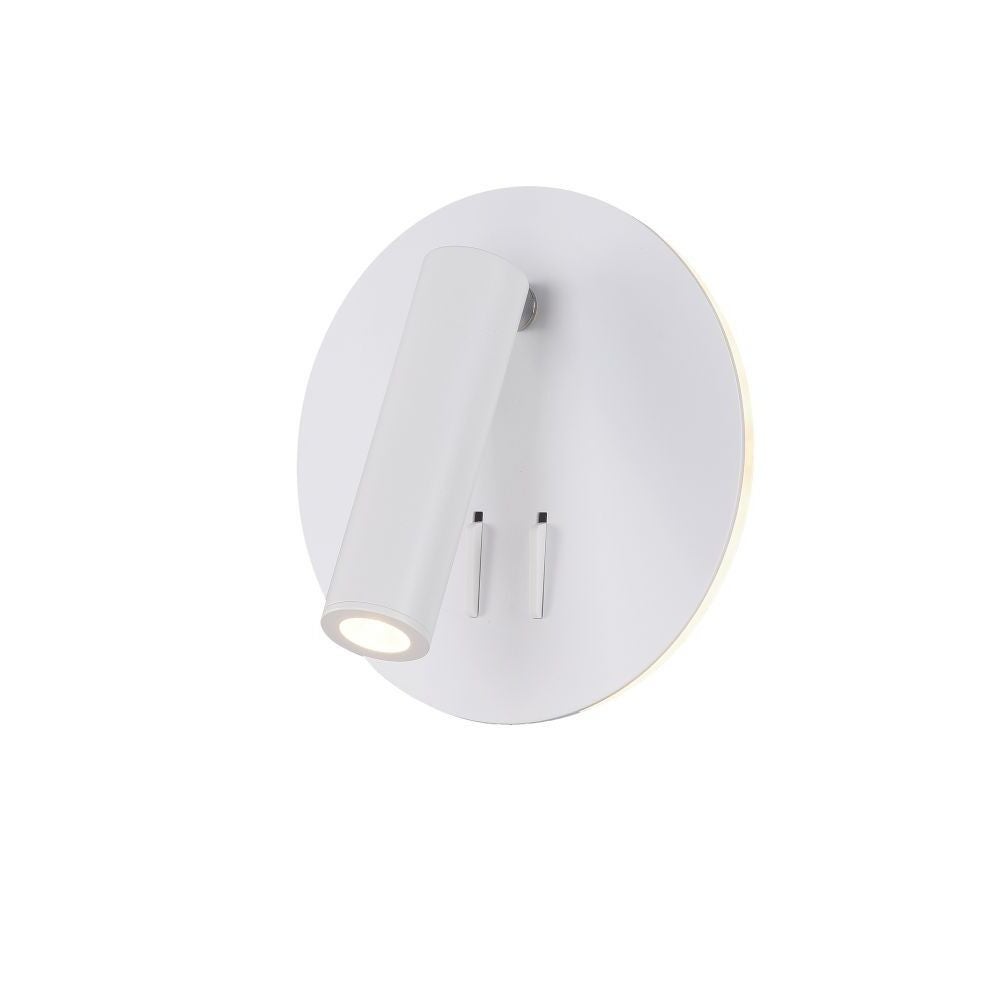 Kinkiet ścienny Ios 176 biały LED 9W 3000K 550lm do sypilani dwa źródła i dwa włączniki wym: 14 x 6,5 x 14 cm aluminium IP20 Maytoni