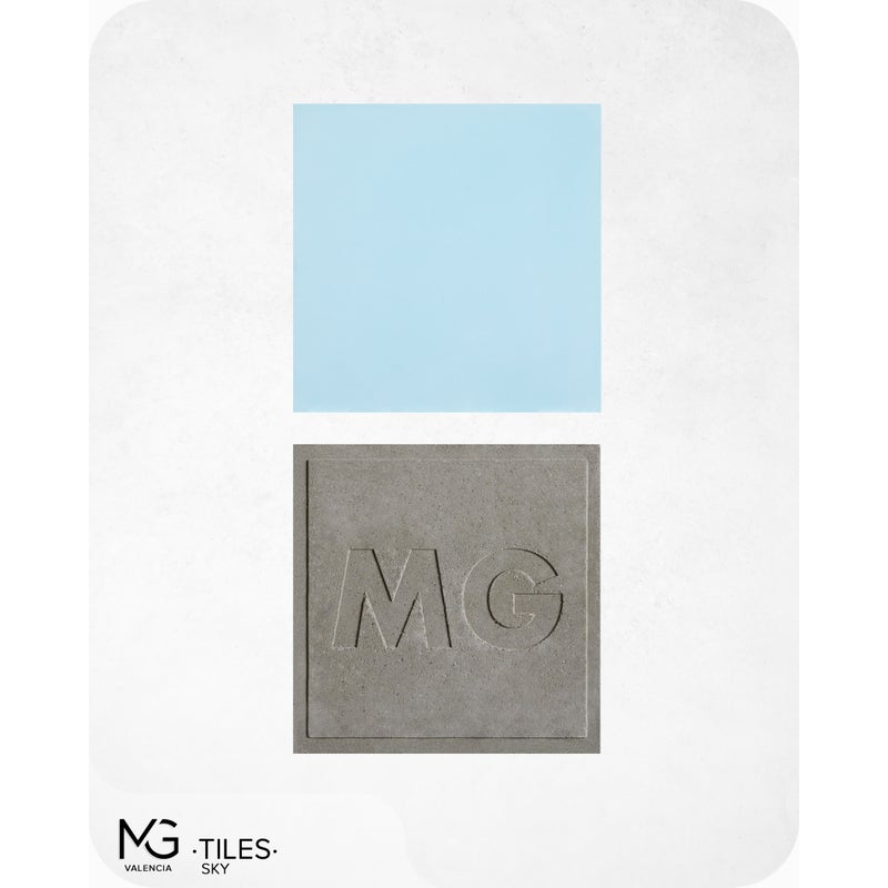 Płytki hydrauliczne cementowe | SKY | Niebieski 20 x 20 cm (Opakowanie 24 sztuki = 0,96 m²)