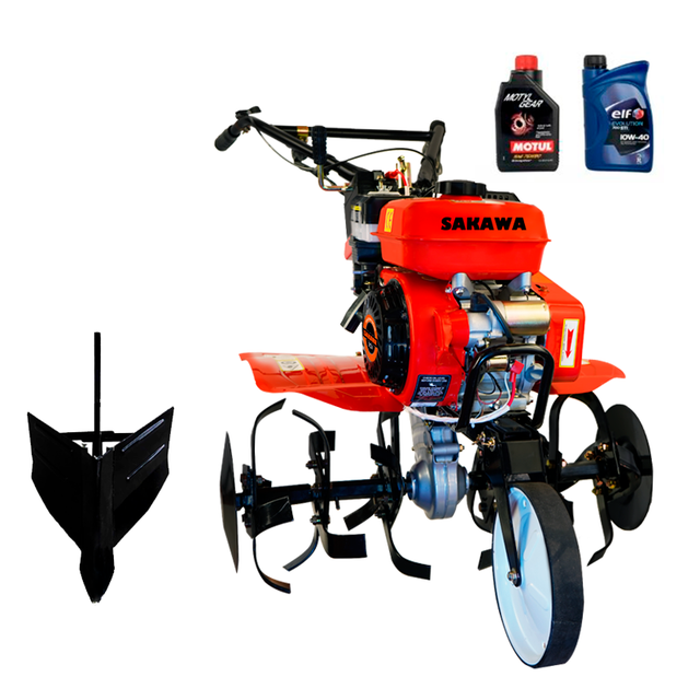 Motocoltivatore Motozappa Avviamento elettrico 7CV 3V Assolcatore + Oli