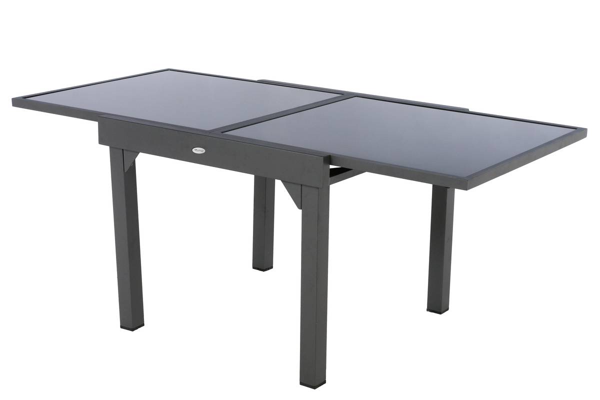 Table de jardin extensible Piazza Anthracite & Graphite - Hespéride - 2