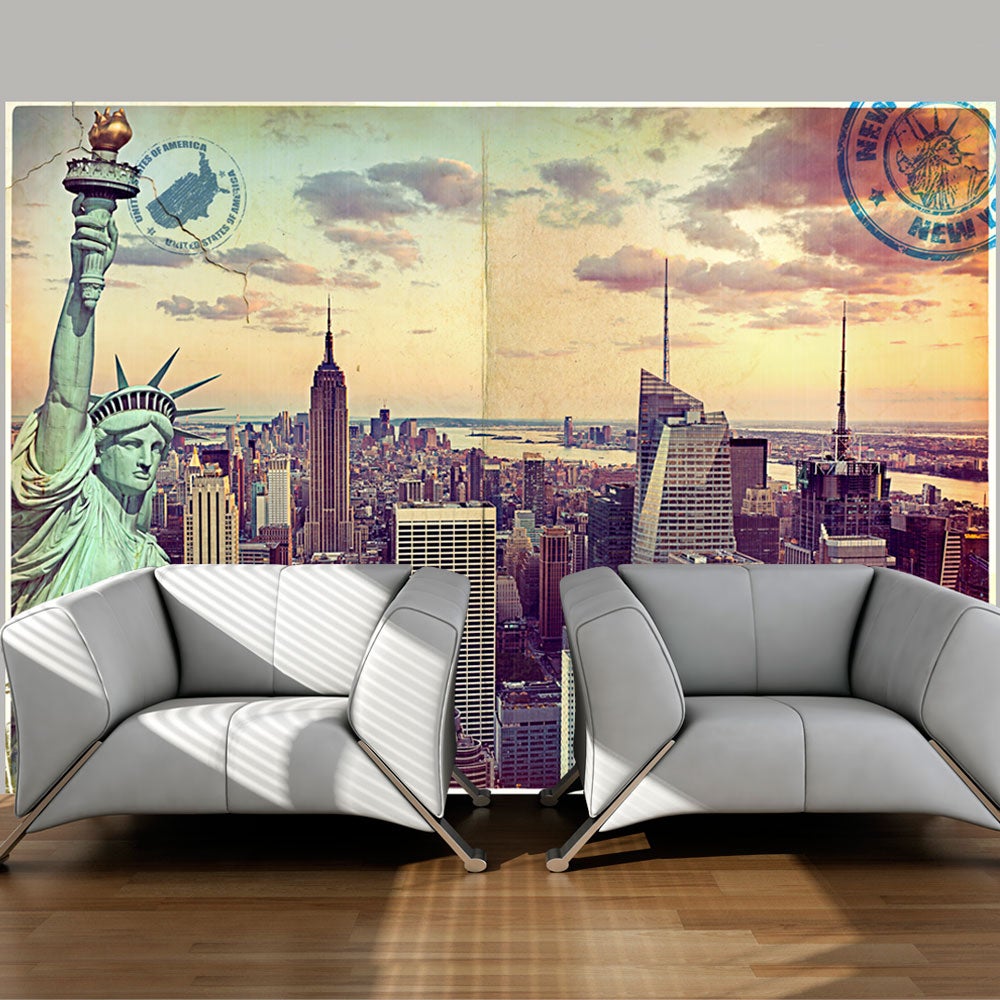 Tableau Toile New York City - Impression Sur Toile Intissé - Déco Murale Moderne - Réf. D-C-0024-b-n
