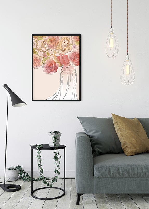 Poster d'art de Komar - Disney Sleeping Beauty Roses - Taille: 30 x 40 cm - 4