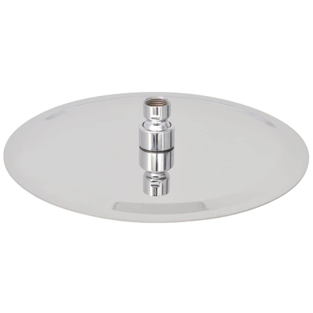 Soffione doccia tondo a immersione in acciaio inox soffione doccia 25 cm 02_0003099 - 3
