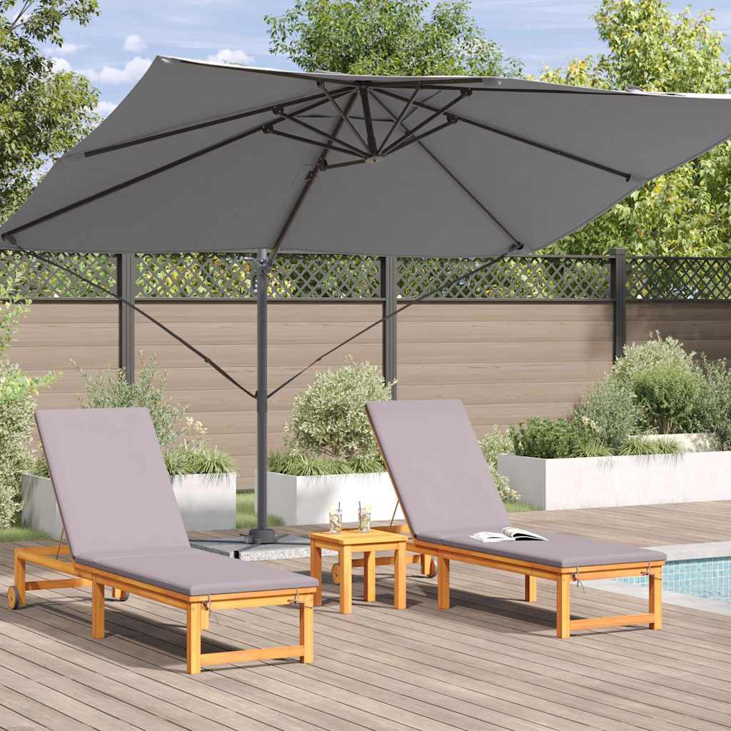 vidaXL Parasol Anthracite 351 x 250 x 260 cm Polyester et Aluminium - 4