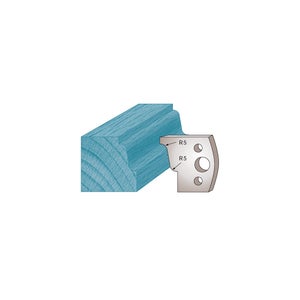 Diamwood Jeu de 2 fers profilés Ht. 40 x 4 mm congé et quart de rond M177 - Rayon 15 mm