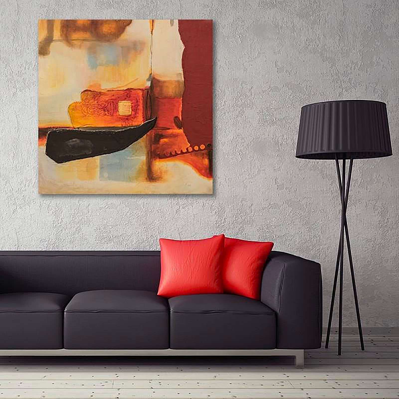 Tableau composition abstraite 2 - 100 x 100 cm - 3