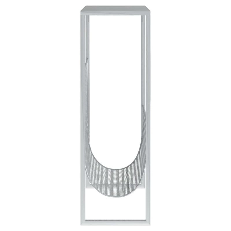 Porte revue Argenté 35x15x45 cm Acier - 4