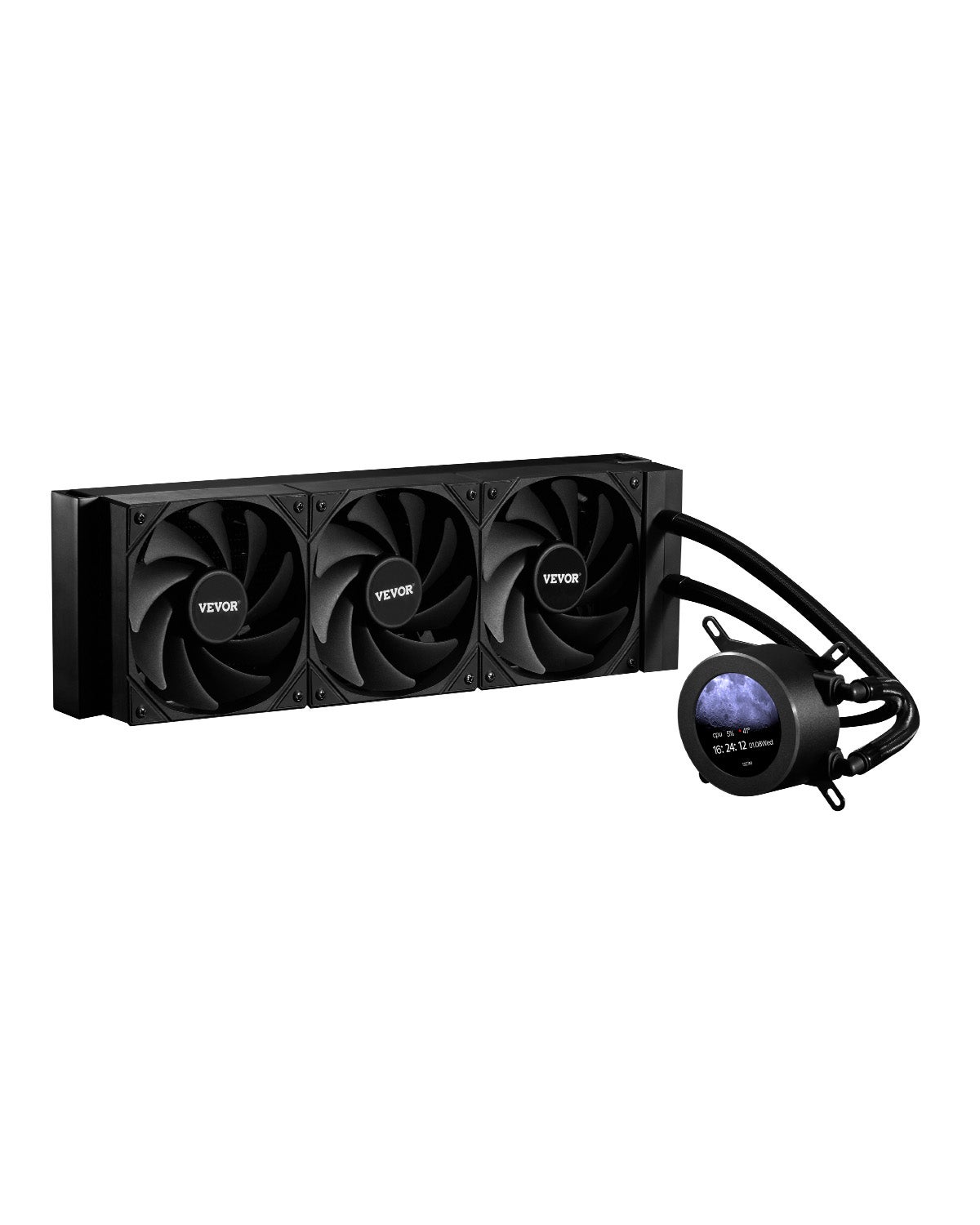 Chłodnica wodna AIO CPU Chłodnica wodna 3 wentylatory PWN (120 mm) Intel AMD VEVOR