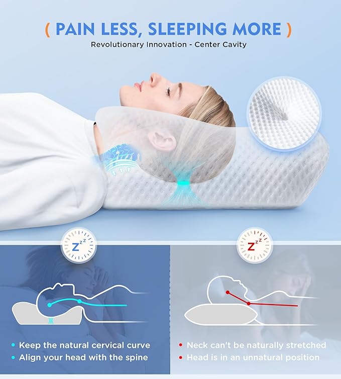 Almohada en forma de mariposa, almohada de mariposa de esquina, almohada de soporte cervical, almohada para dormir,núcleo de almohada cervical. - 5