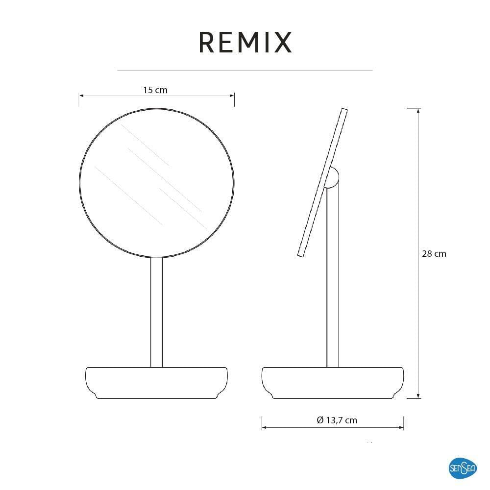 Miroir cosmétique REMIX - 15 cm - Céramique - Gris - SENSEA - 4
