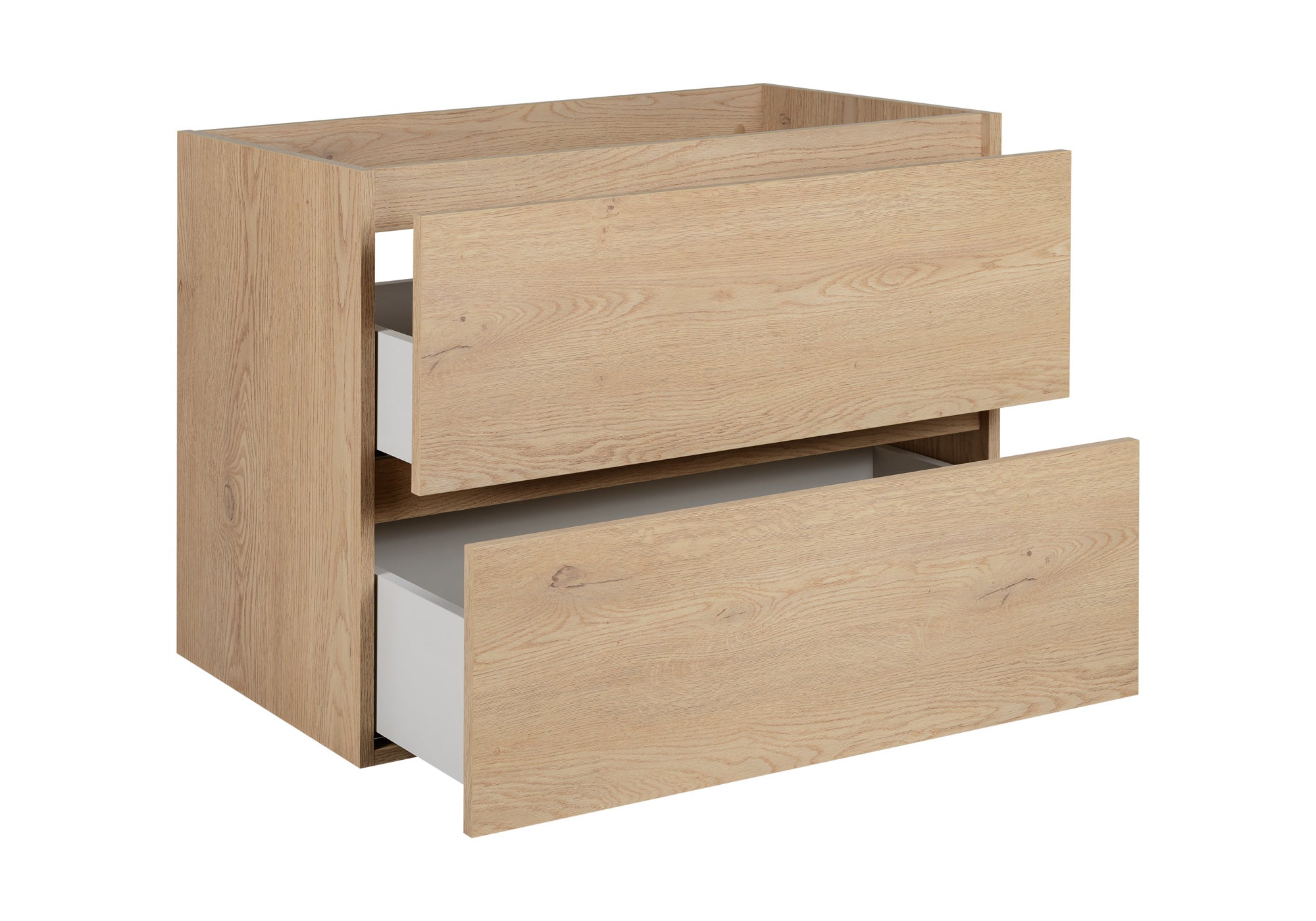 Meuble de salle de bain, Chêne Clair, 80 x 46 x 60,7 cm, sans plan de travail - 5