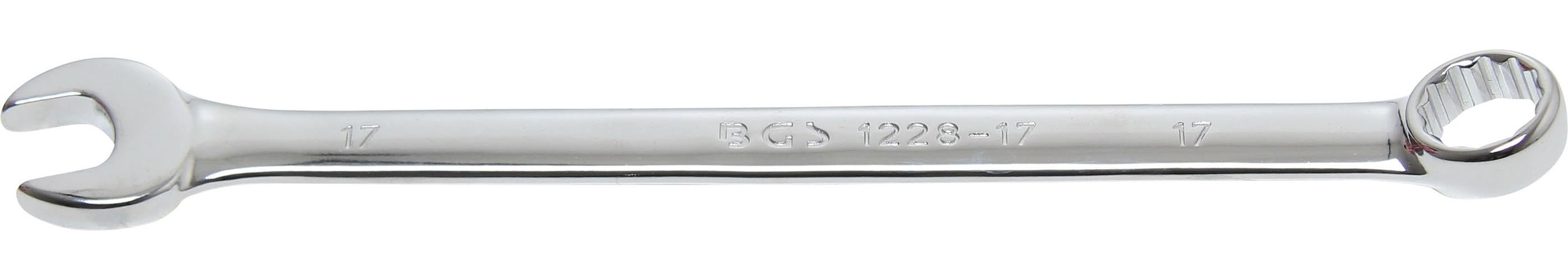 BGS 1228-17 | Chiave combinata anello-forchetta | extra lunga | 17 mm