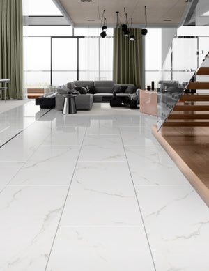 Carrelage sol/mur effet marbre blanc doré Vera l.120 x L.60 cm MAJORCA TIFFANY