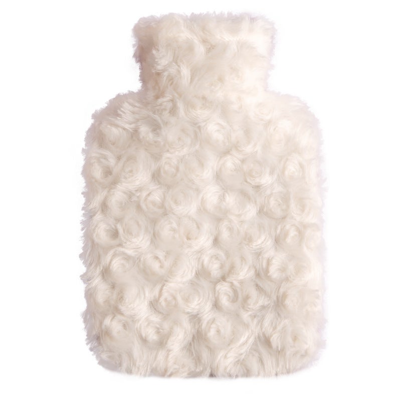 Termofor z ciepłą wodą, 2L Termofor z pluszowym misiem z kaszmiru, mini-kreskówka, termofor, pluszowa, szczelna butelka na ciepłą wodę, zdejmowana