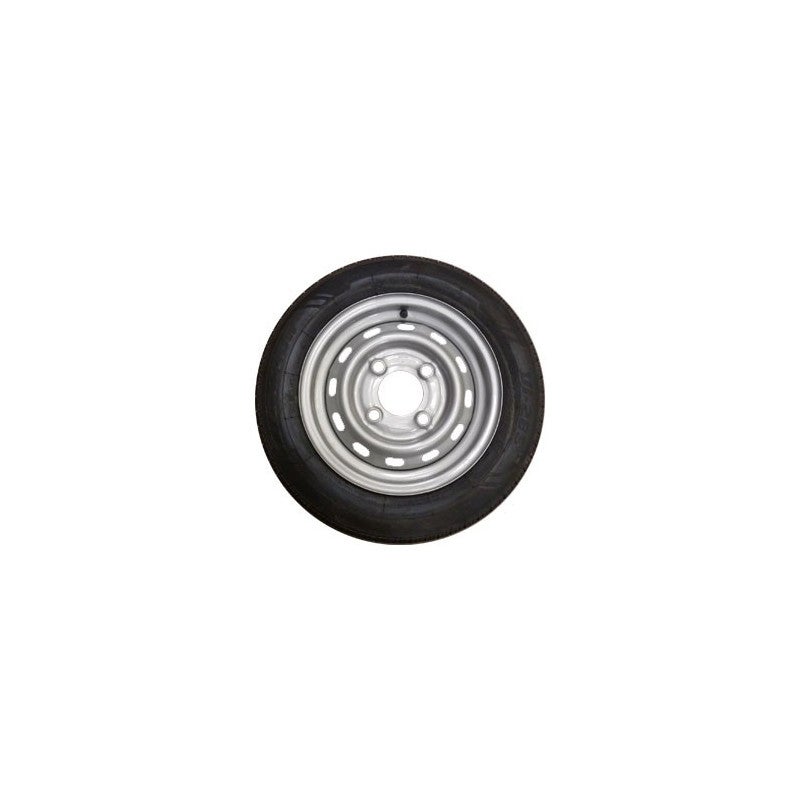Roue Remorque MAXTER 155/80x13 - 4 Trous Entraxe 130 Mm - Déport +20 Mm - Charge Max 437 Kg - Pour Remorques Robustes