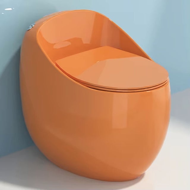 Sanita monobloco sem rebordo, cor laranja