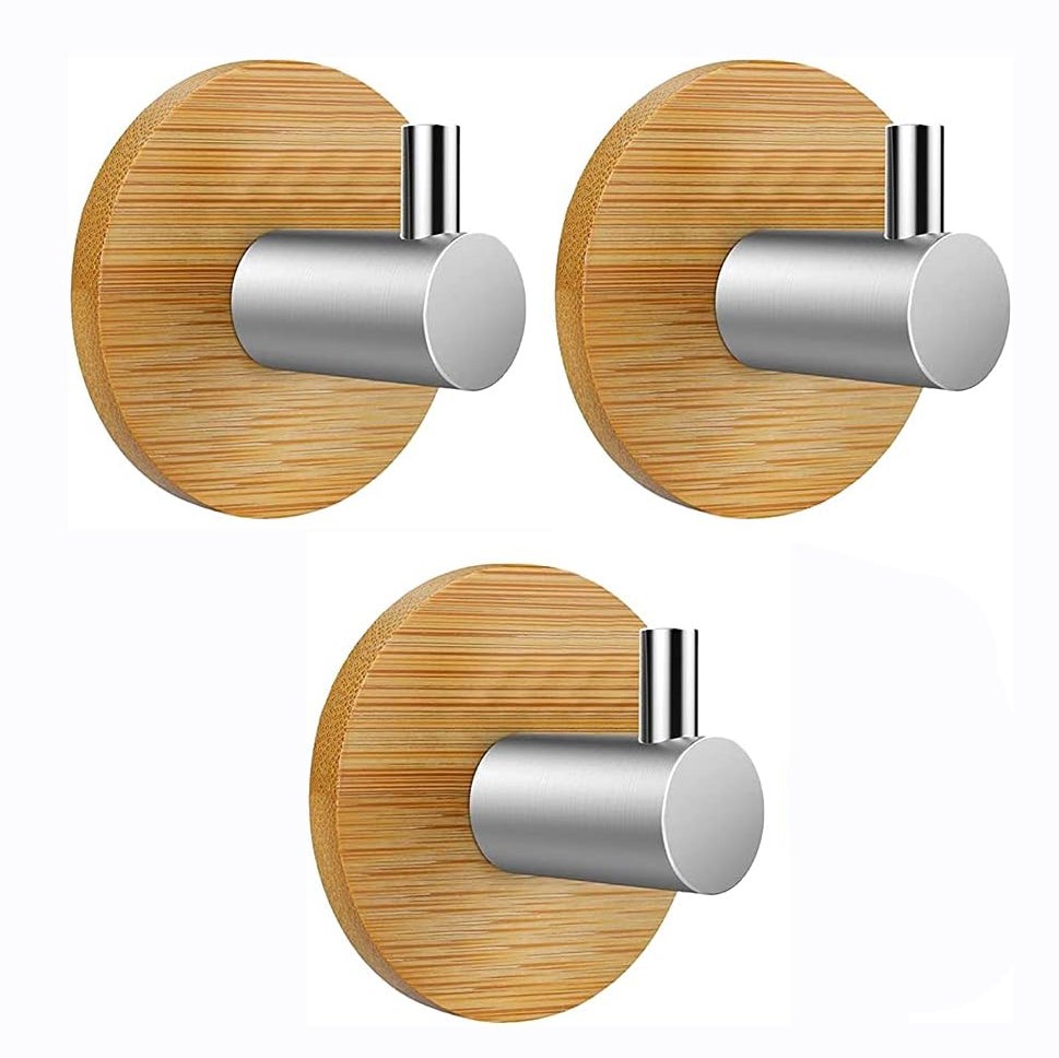 Crochet Adhésif, 4 Pièces Crochet Autocollant Acier Inox 304 Patere Murale Imperméable Résistant Porte Serviette Salle De Bain Capacité 3kg Crochet Mural Pour Chambre Cuisine Salle De Bains