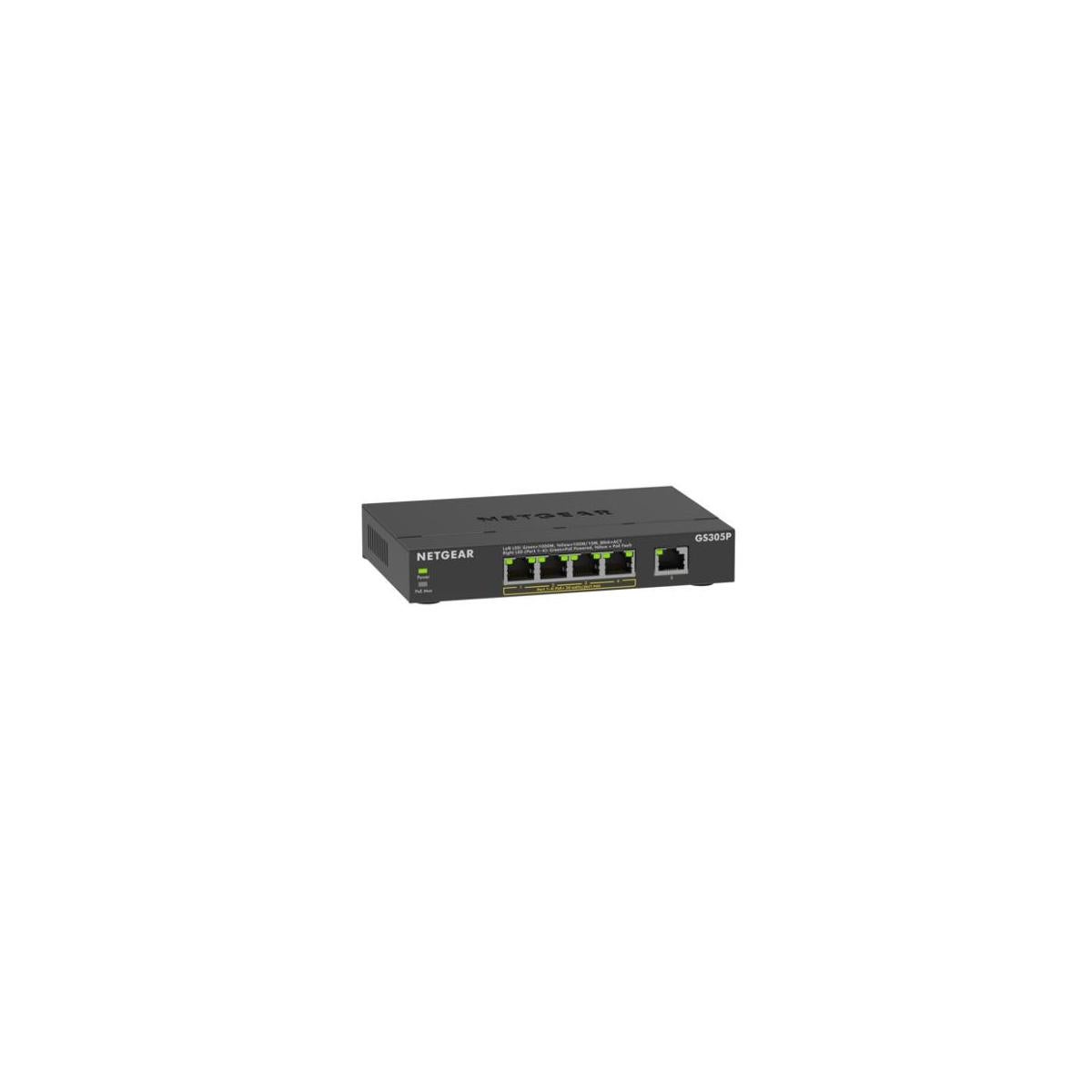 Netgear  Gs305pv3 No Administrado Gigabit Ethernet (10/100/1000) Energía Sobre Ethernet (Poe) Negro , Leroy Merlin