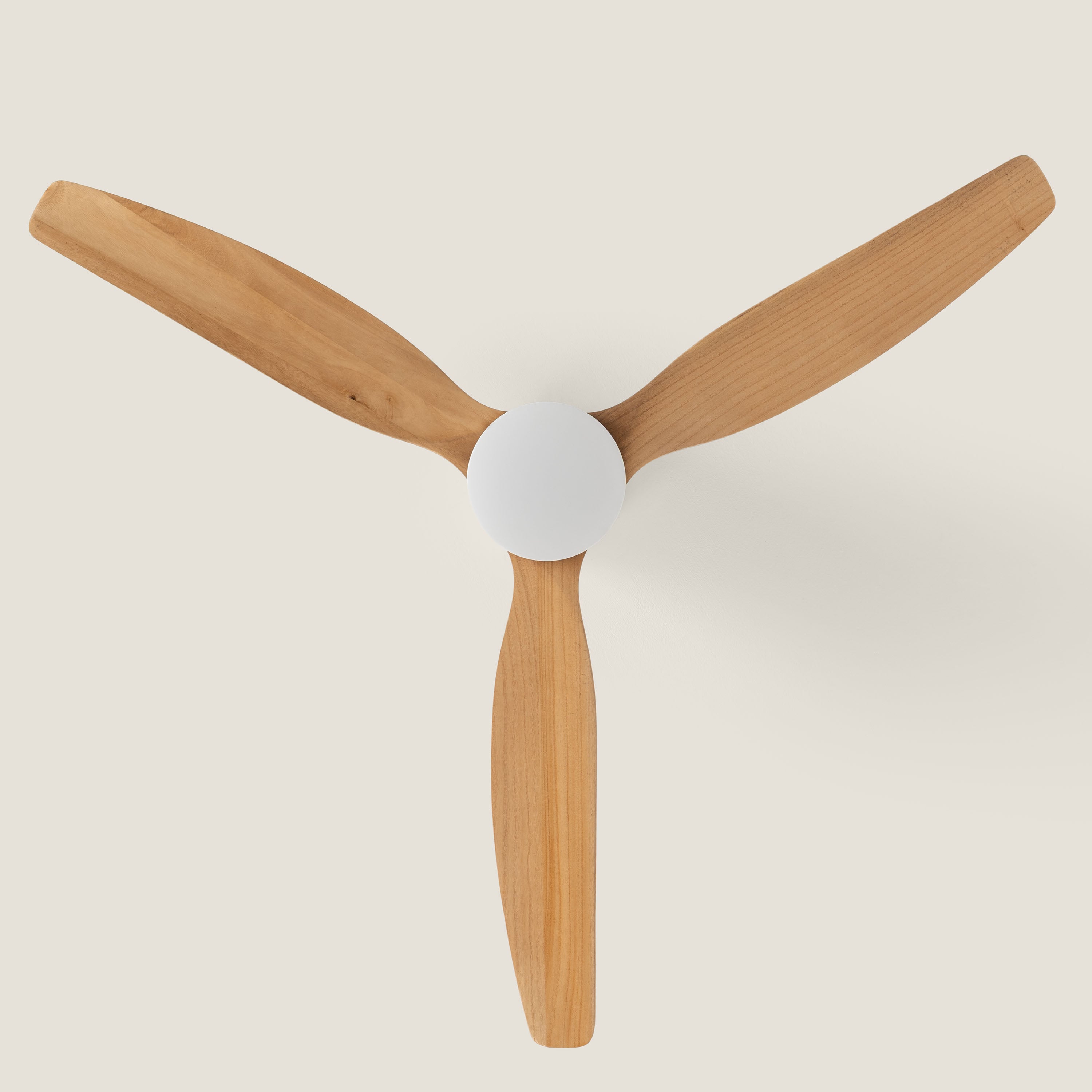 Ventilateur de Plafond Leros Blanc et Clair avec Lumière LED CCT 1440 lm, Moteur DC 35W Silencieux, 6 Vitesses, 132 cm, 48 dB, - 2