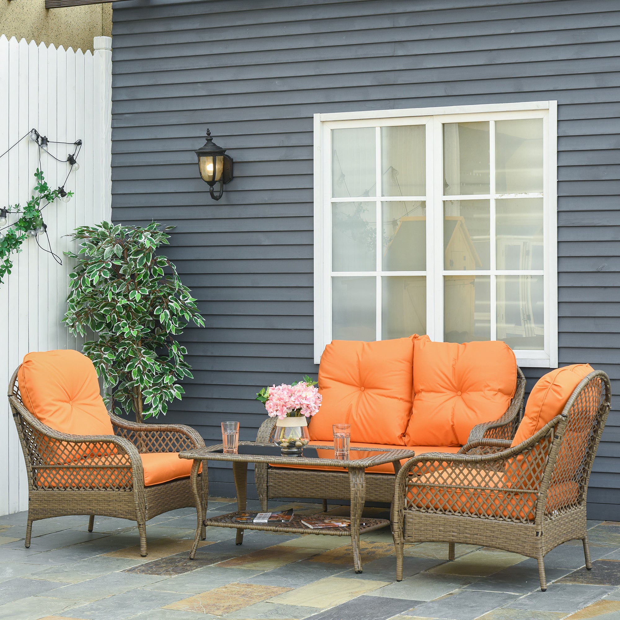 Outsunny Salotto Salottino Da Balcone Leroy Merlin Poltrone Da