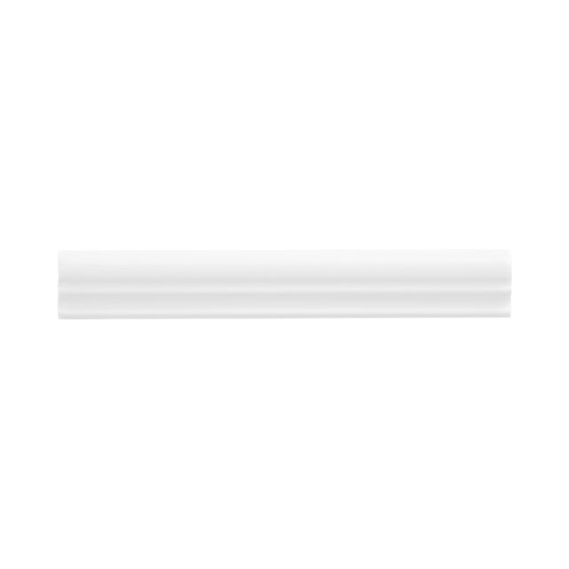 Listelo cerâmica 3x20 cm cor Branco mate (1peça)