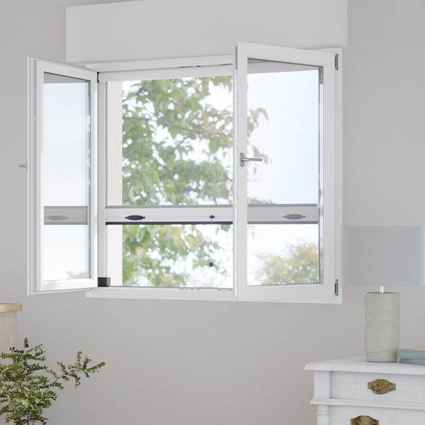 Mosquiteras Enrollables Sin Taladrar Color Blanco 58x59 - Cortinadecor - 3
