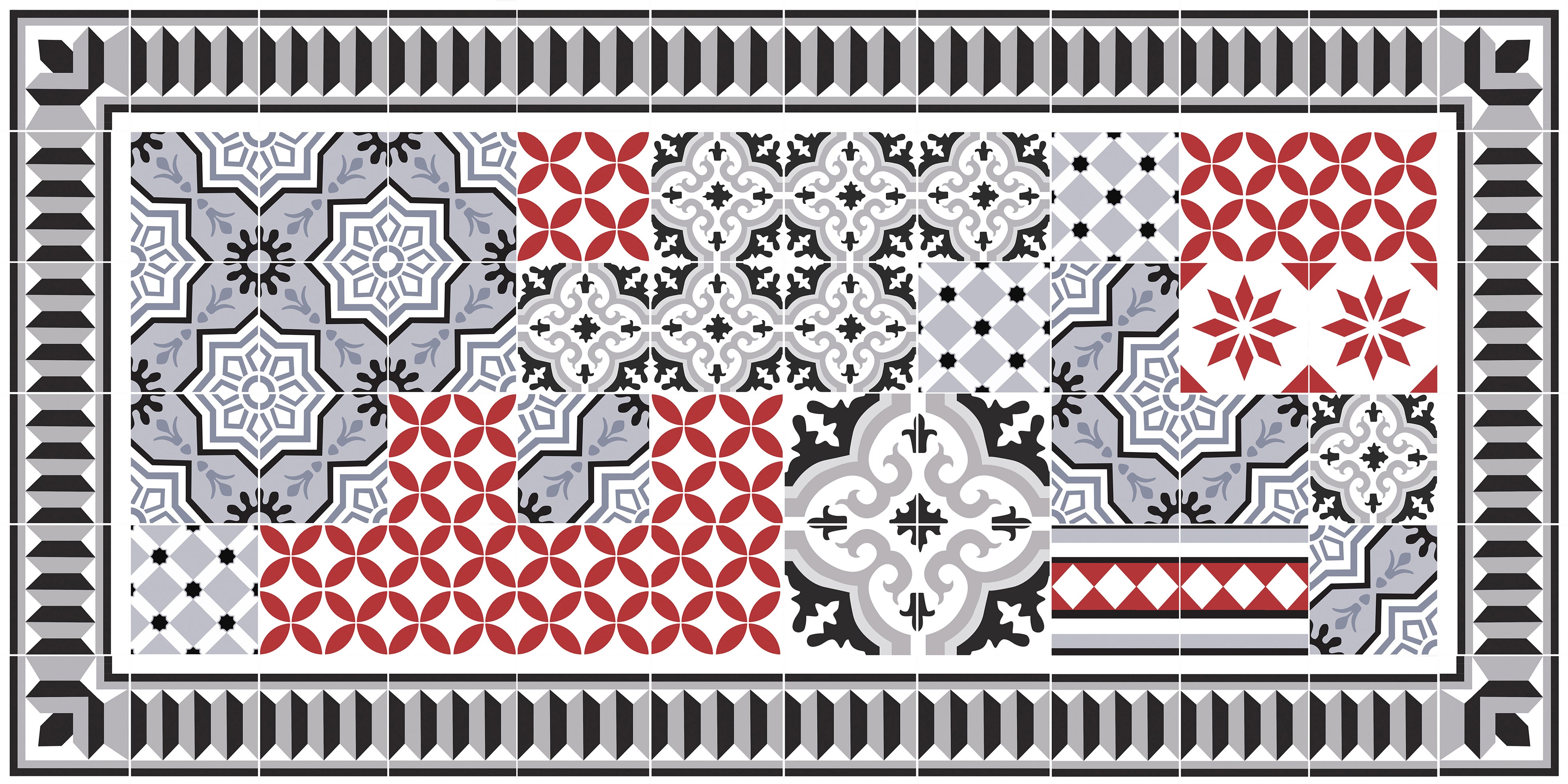 Dywan winylowy Scarlett 50x100 cm - antypoślizgowy PVC, winylowy do kuchni lub salonu, zmywalny, wodoodporny, wodoodporny styl