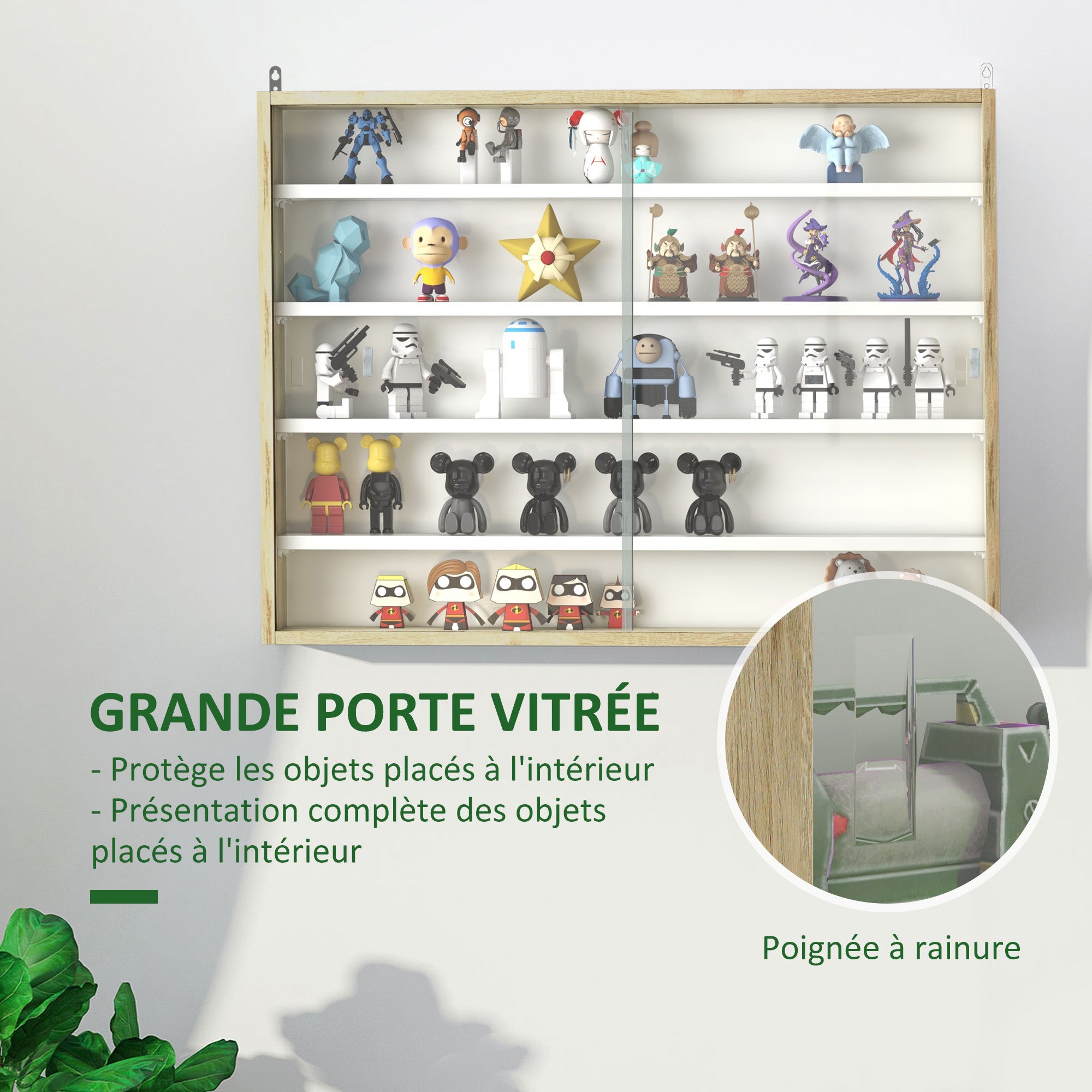 Vitrine Panneau de particules HOMCOM - 5