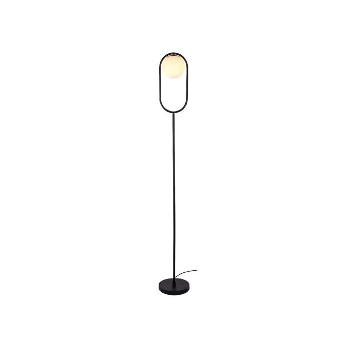 Lampa podłogowa stojąca Ghita czarno-biała 1xE27x20W wym: 170 x 23 x 23 cm metal Rabalux