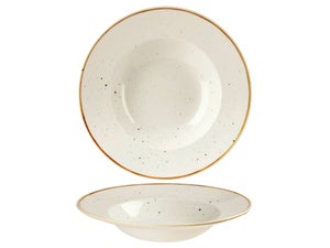 Plato para pasta Churchill Stonecast, porcelana, blanco barl