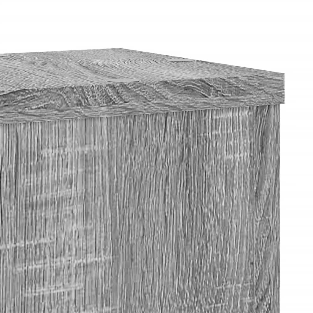 Support de plante, 2 pièces, gris, pour le salon, 17 × 17 × 60 cm - 7