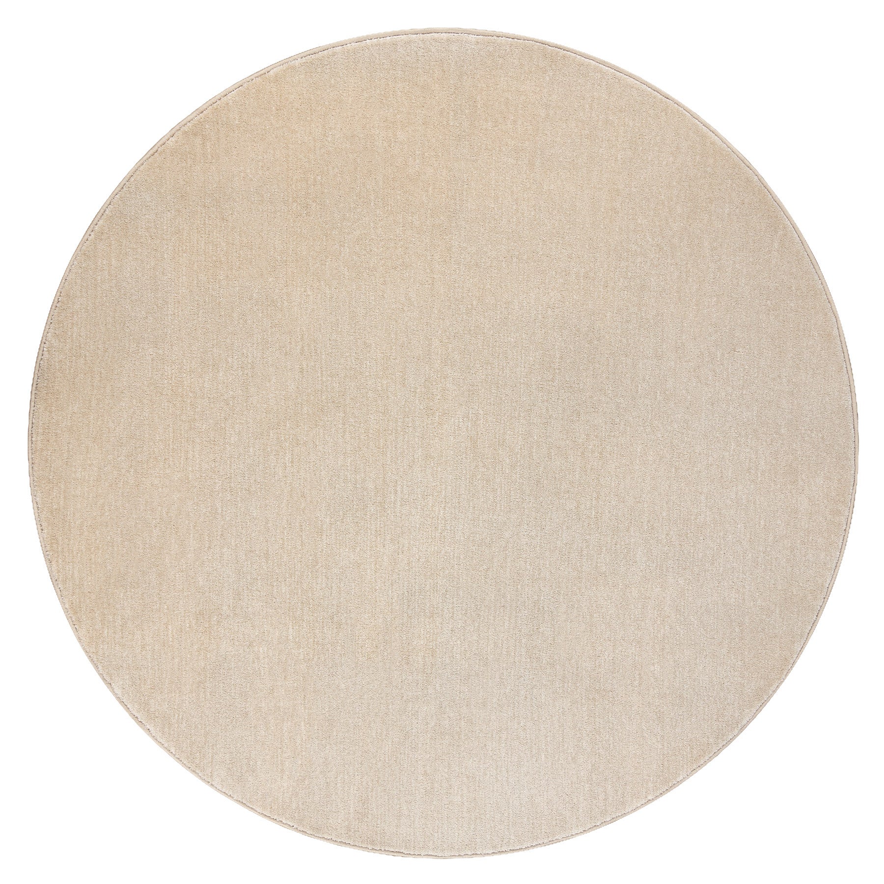 TAPIS cercle SEDUCTION crème 34 doux, durable, chambre, hôtel cercle 100 cm - 2
